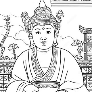 Asia Coloring Pages