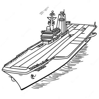 Aircraft Carrier Coloring Page 127191-60744