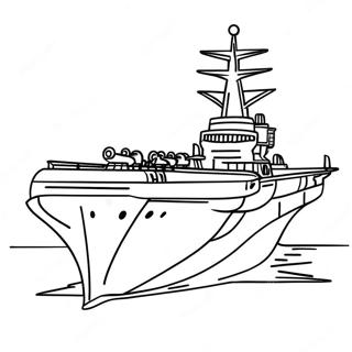 Military Aircraft Carrier Coloring Page 127192-60745