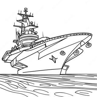 Military Aircraft Carrier Coloring Page 127192-60746