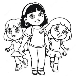 Dora And Friends Coloring Pages