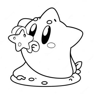 Kirby Eating A Star Coloring Page 12727-2802