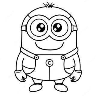 Purple Minion Coloring Pages