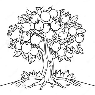 Apple Tree Coloring Pages