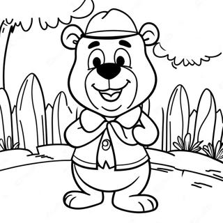 Yogi Bear In Jellystone Park Coloring Page 127503-60996