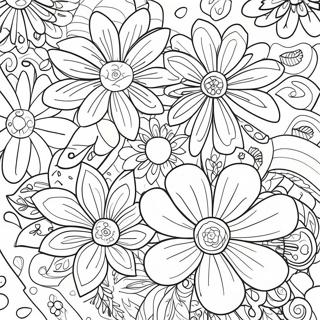 Stress Relief Adult Flowers Coloring Page 127604-61189