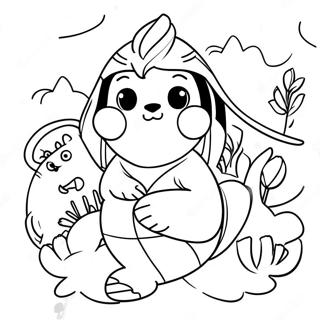 Kai Lan With Friends Coloring Page 127630-61216