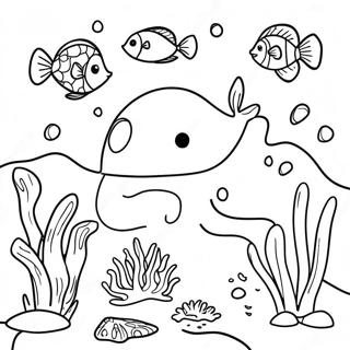 Vibrant Ocean Animal Habitat Coloring Page 127734-61303