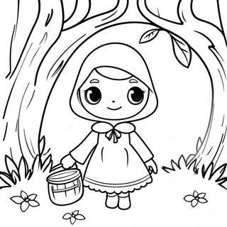 Little Red Riding Hood Coloring Page 127809-61350