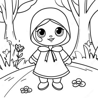 Little Red Riding Hood Coloring Page 127809-61351