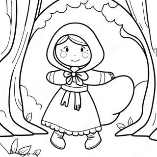 Little Red Riding Hood Coloring Page 127809-61352