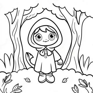 Adventurous Little Red Riding Hood Coloring Page 127810-61353