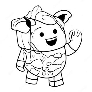Cute Roblox Bacon Figure Coloring Page 127838-61383