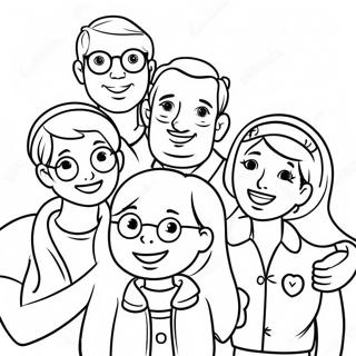 Happy Family Together Coloring Page 127915-61441
