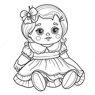 Creepy Doll Coloring Pages