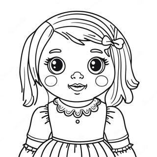 Creepy Doll Coloring Page 127937-61451