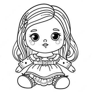 Creepy Doll Coloring Page 127937-61452