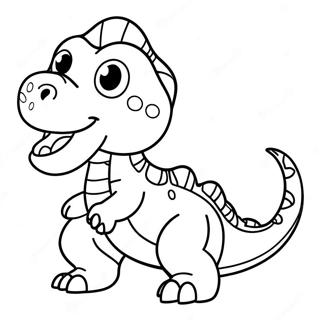 Cute Baby T Rex Coloring Page 1279-2334