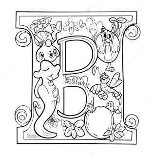 Disney Alphabet Coloring Page 128041-61531