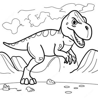 T Rex Coloring Pages