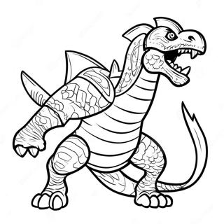 Brave Monster Hunter In Action Coloring Page 128121-61600