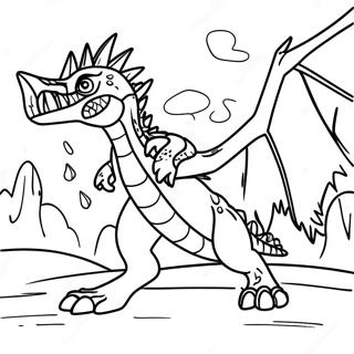 Epic Monster Hunter Battle Coloring Page 128122-61601