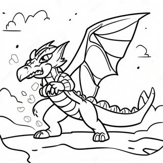 Epic Monster Hunter Battle Coloring Page 128122-61603