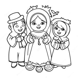 Las Posadas Coloring Pages