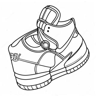 Nike Dunks Coloring Pages