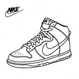 Classic Nike Dunks In Action Coloring Page 128198-61660