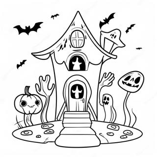 Spooky Ghouliana In A Haunted House Coloring Page 128248-61699
