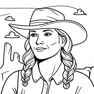 Brave Pioneer Woman Coloring Page 128300-61738