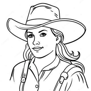 Brave Pioneer Woman Coloring Page 128300-61739