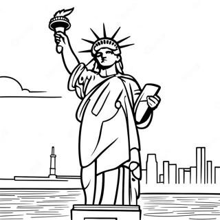 Statue Of Liberty Coloring Page 128323-61750