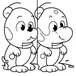 Spot The Difference Coloring Pages