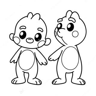 Colorful Spot The Difference Coloring Page 128378-61803