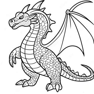 Fierce Dragon Master Coloring Page 128427-61834