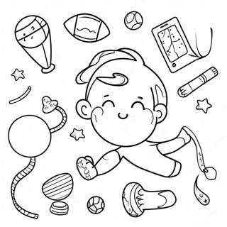 Fun Pe Games Coloring Page 128505-61893