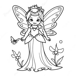 Gothic Fairy Mythical Creature Coloring Page 128530-61912