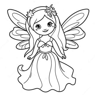 Mysterious Gothic Fairy With Wings Coloring Page 128532-61919