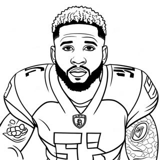 Odell Beckham Jr Coloring Pages