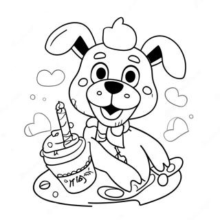 Chica Fnaf With Cupcake Coloring Page 128636-61993