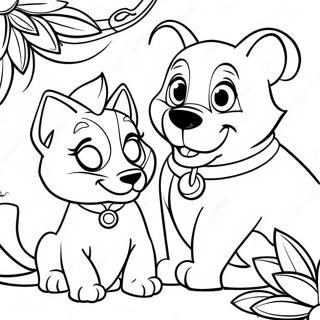 Jasmine And Rajah Coloring Pages