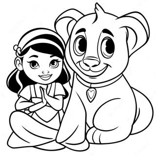 Jasmine And Rajah Coloring Page 128738-62070