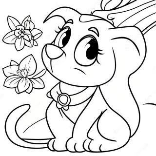 Enchanting Jasmine And Rajah Coloring Page 128739-62073