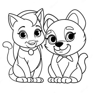 Enchanting Jasmine And Rajah Coloring Page 128739-62075