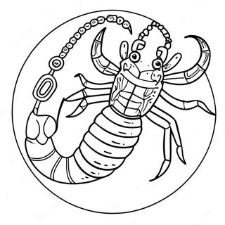 Scorpio Zodiac Sign Coloring Page 128764-62090