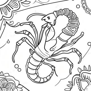 Scorpio Zodiac Sign Coloring Page 128764-62092