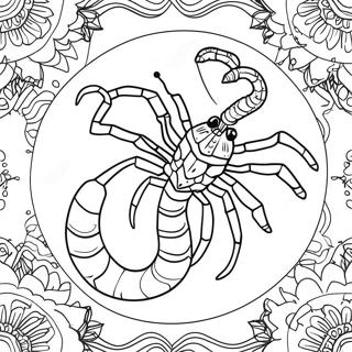 Scorpio Constellation Coloring Page 128765-62093