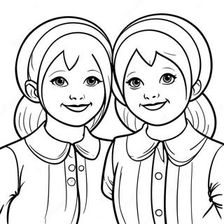 Sisters Coloring Pages – Celebrate Sibling Love! sisters coloring pages